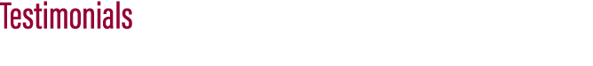 Testimonials 