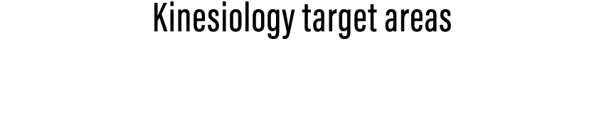 Kinesiology target areas